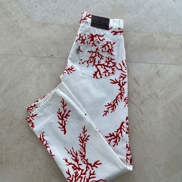 VALENTINO Red Pants - Denim - Picture 2 of 11